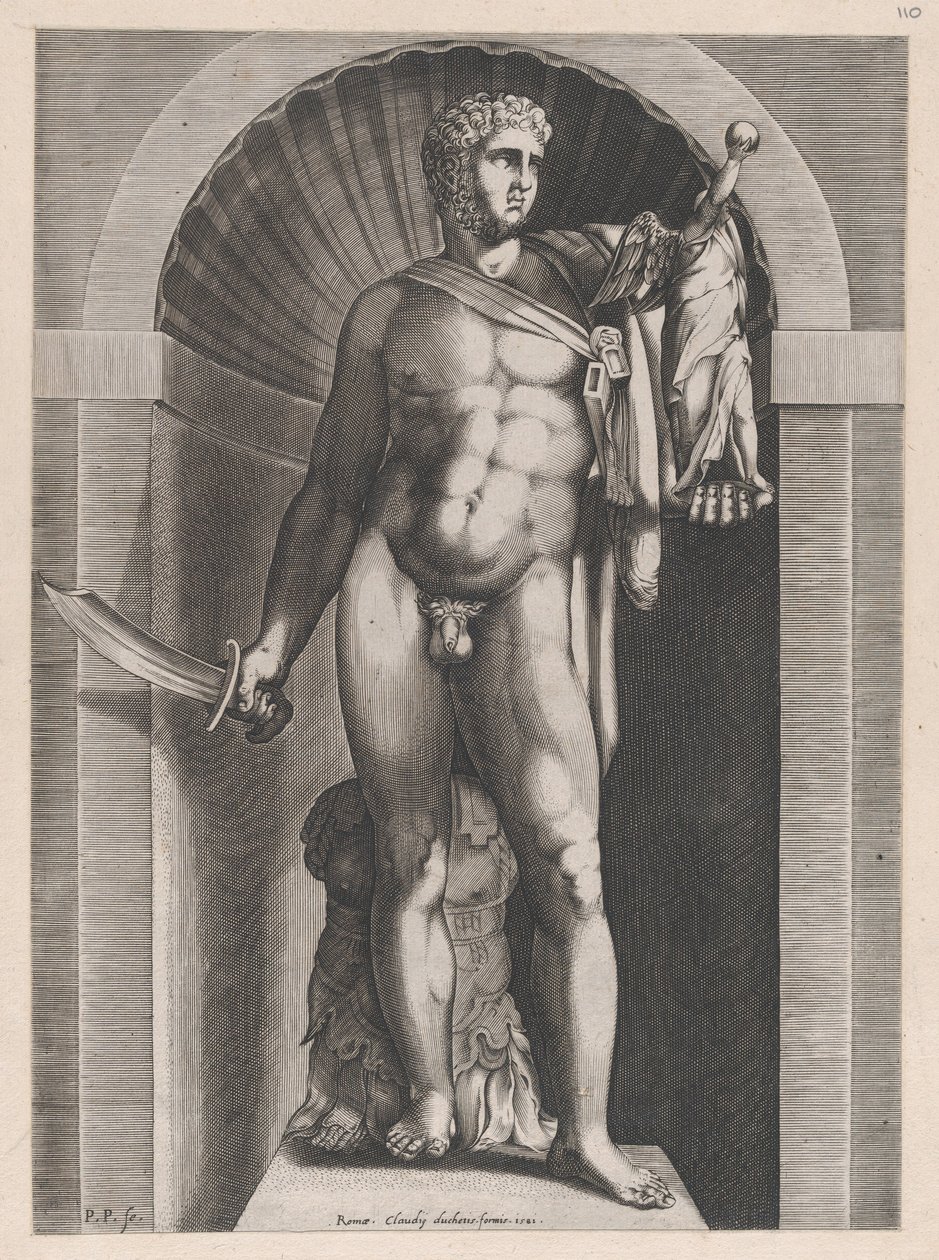 A római nagyszerűség tükre: Diomédész palládiummal a bal kezében, 1582., 1582 alkotó: Pieter Perret