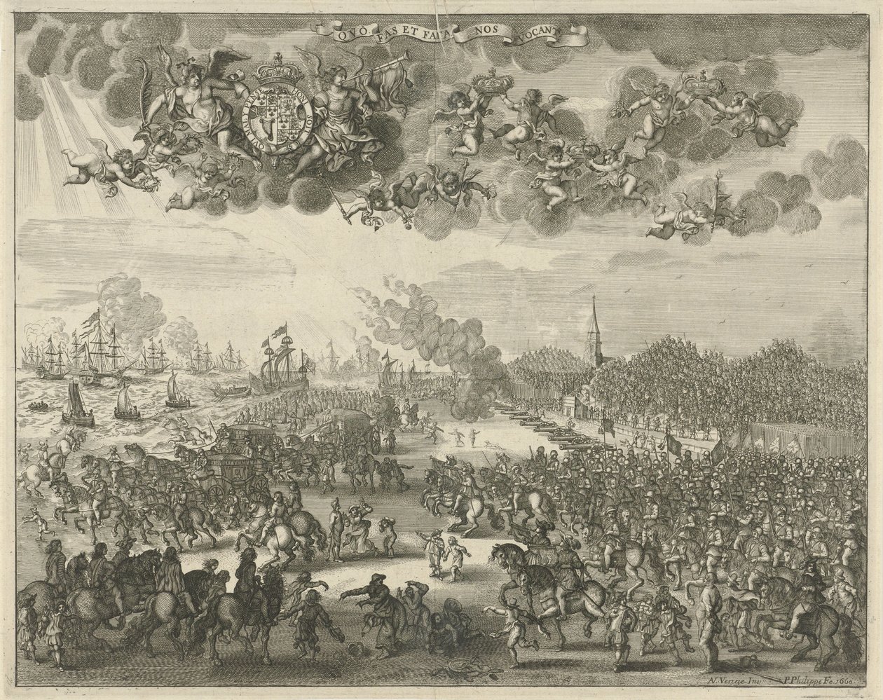 II. Károly távozása Scheveningenből Angliába, 1660 alkotó: Pieter Philippe