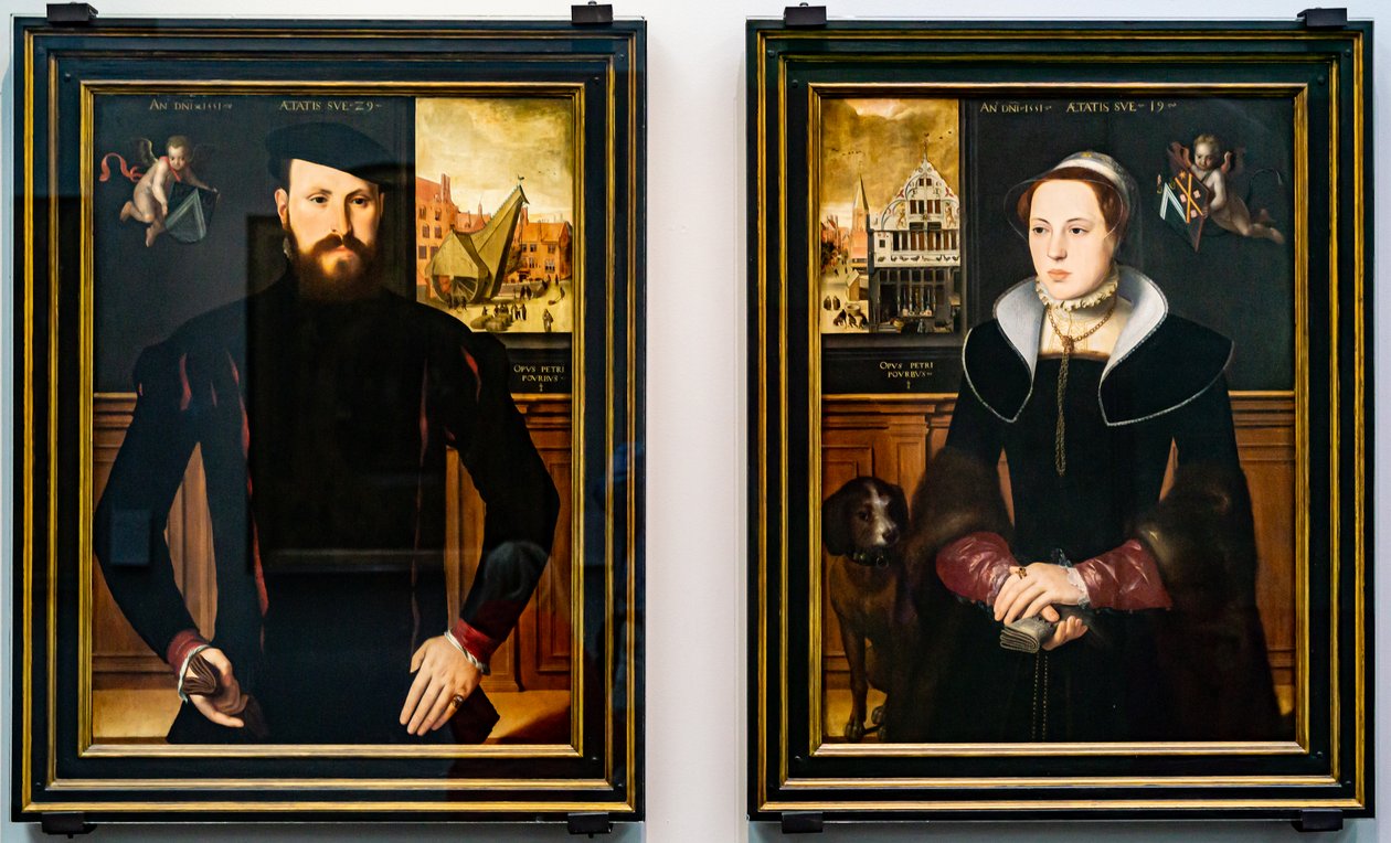 Jan van Eyewerve és Jaquemyne Buuck portréi alkotó: Pieter Pourbus
