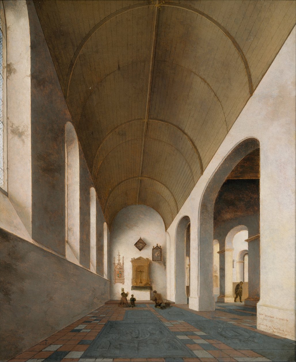 Antonius-kápolna a Janskerkben, Utrechtben, 1645 alkotó: Pieter Saenredam