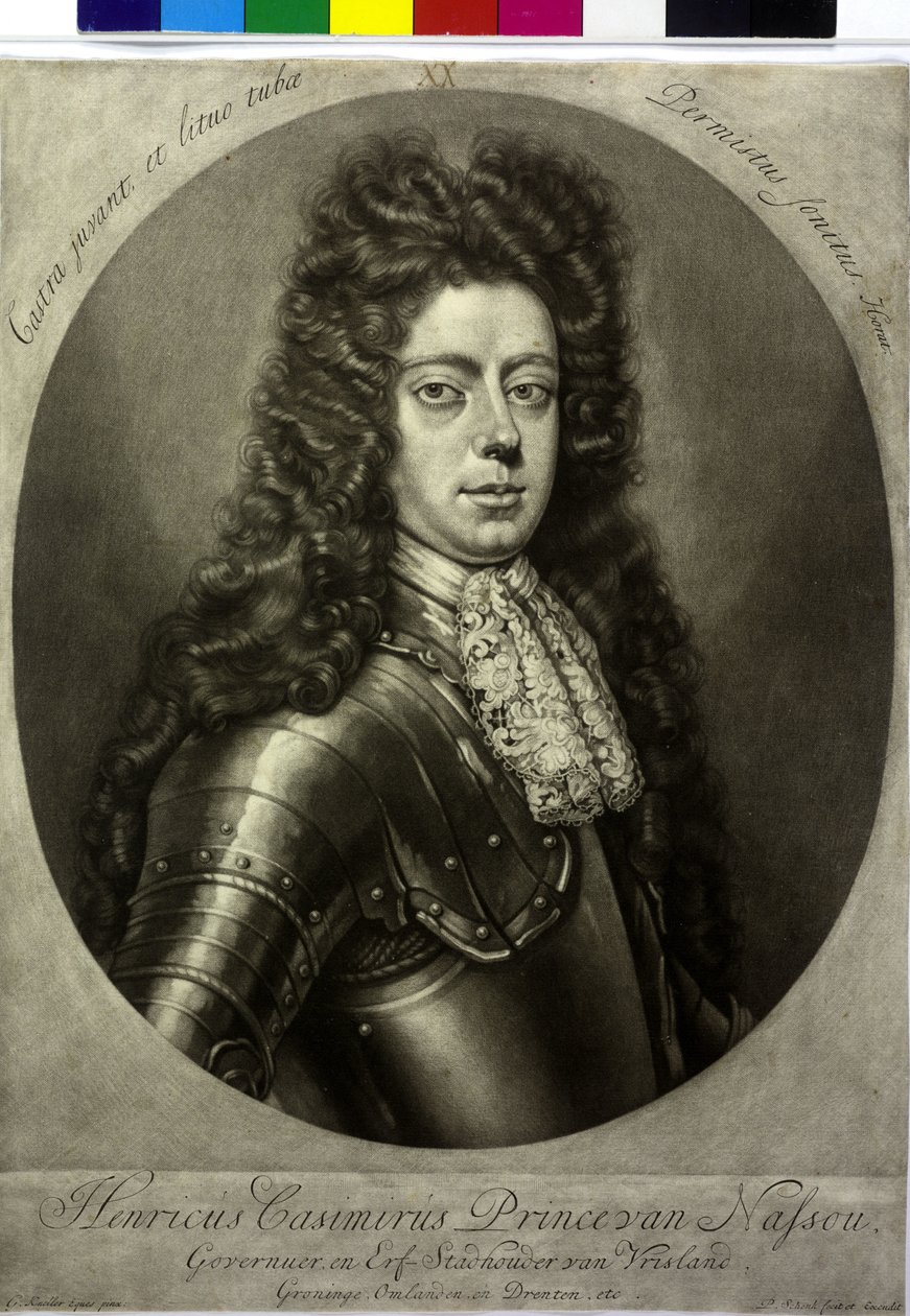 Nassau-Diez grófja Henry Casimir II (nyomtatás) alkotó: Pieter Schenk