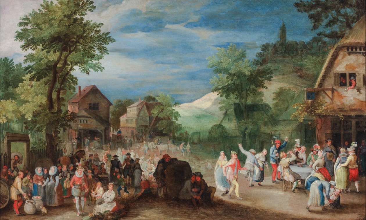 Falusi vásár alkotó: Pieter Schoubroeck