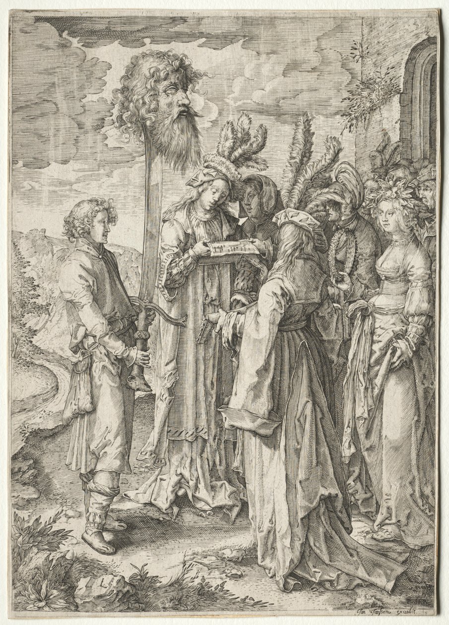Dávid Góliát fejével, 1620-1630. alkotó: Pieter Serwouters