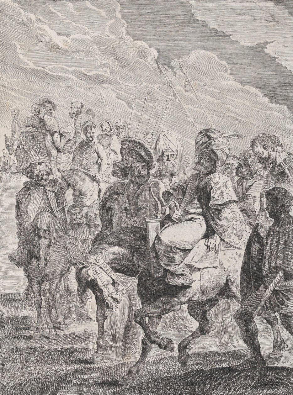Egy török herceg lóháton, kb. 1620-25. alkotó: Pieter Soutman