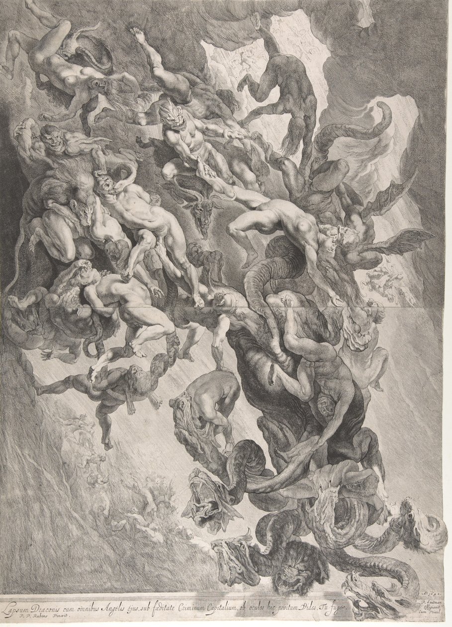 Az elkárhozottak bukása, 1642. alkotó: Pieter Soutman
