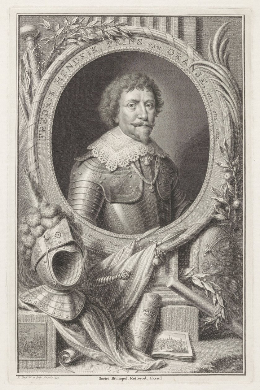 Frederik Hendrik, Orange hercegének portréja alkotó: Pieter Tanjé