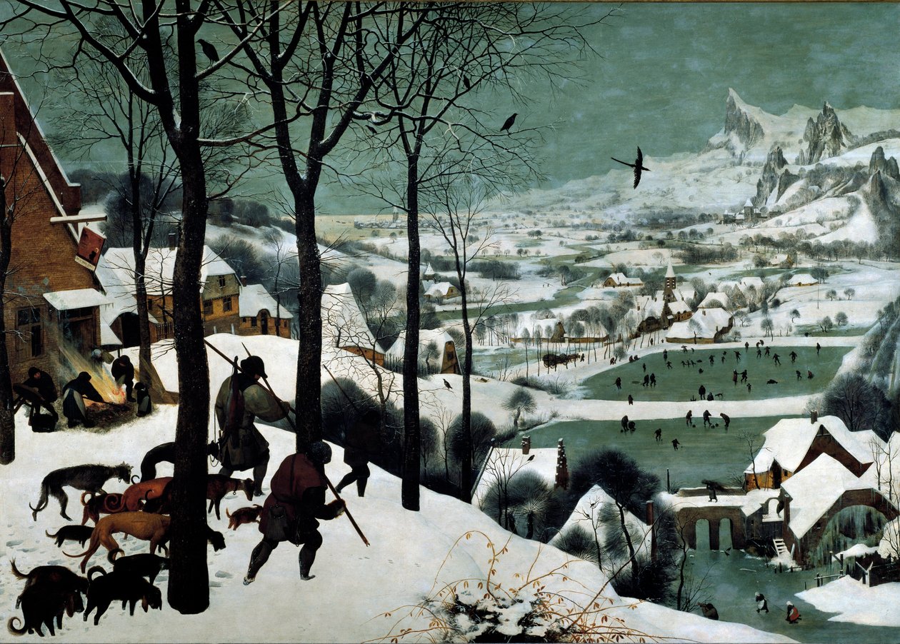 Vadászok a hóban (tél) alkotó: Pieter The Elder Brueghel
