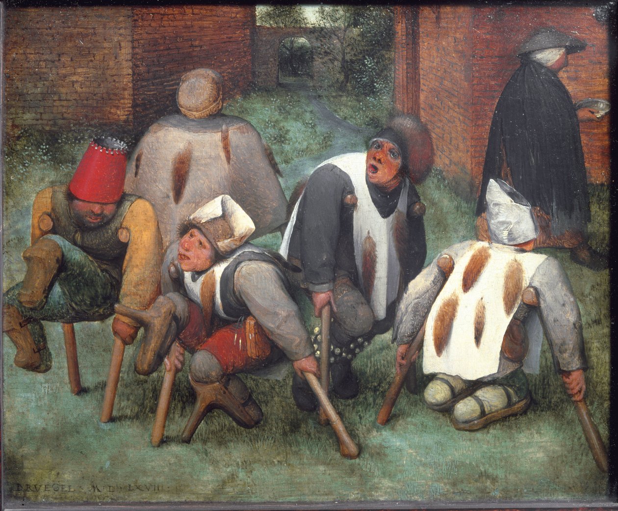 A koldusok vagy a nyomorékok – olaj, fa alkotó: Pieter Bruegel the Elder