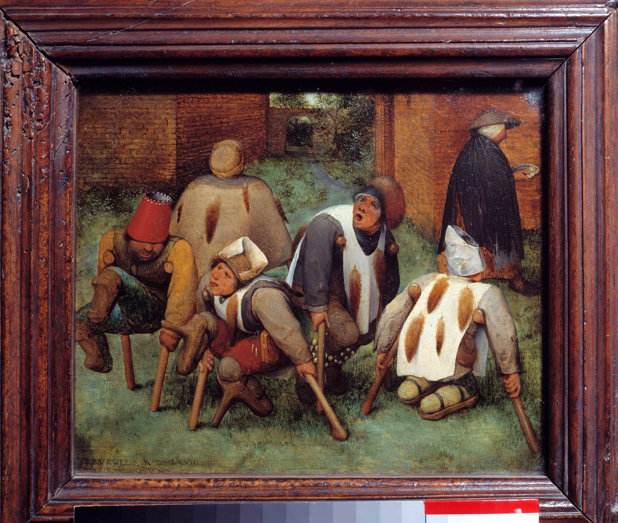 A koldusok Mozgássérült halottak és nyomorult csoportok. Pieter Bruegel (vagy Breugel vagy Brueghel vagy Breughel) festménye az előbbi (1525-1569). 1568. Dim. 0,18x0,21 m. Louvre Múzeum, Párizs alkotó: Pieter Bruegel the Elder