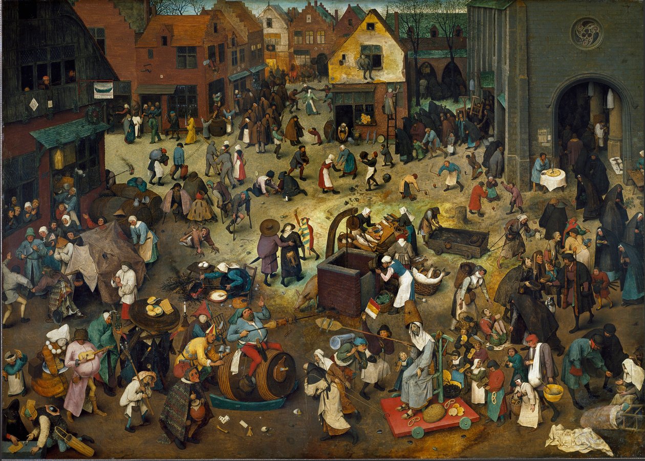 A farsangi harc (Farsang kedd) és a Careme alkotó: Pieter The Elder Brueghel