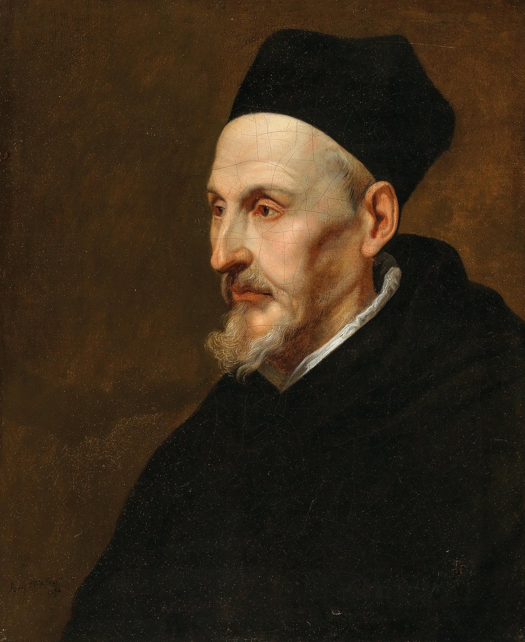 Anthonius Triest 1576-1657, Bruges és Gent püspökének portréja, 1650. alkotó: Pieter Thijs
