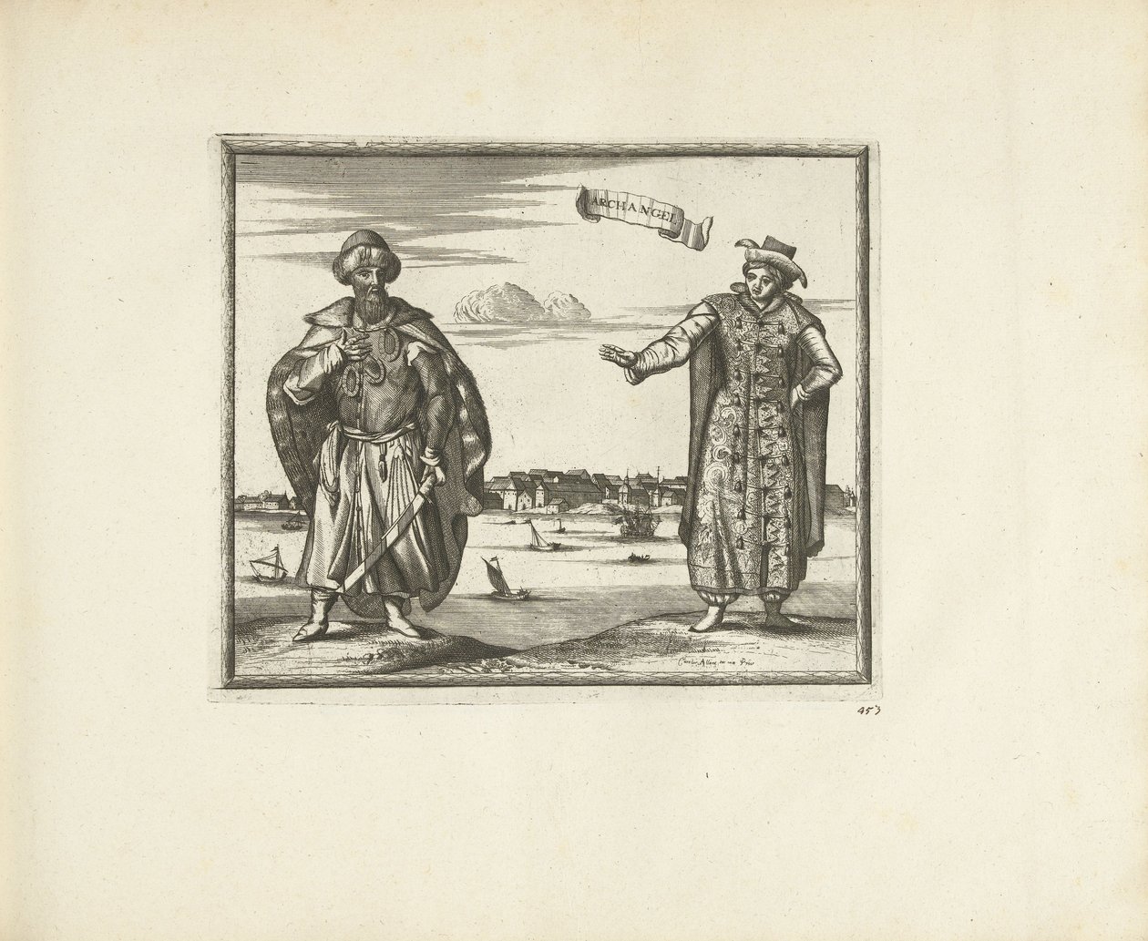 Arhangelszk lakói, 1726 alkotó: Pieter Van der Aa