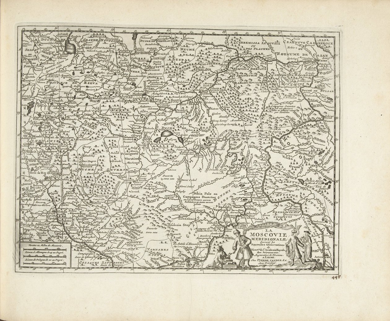 Moszkva térképe, 1726 alkotó: Pieter Van der Aa