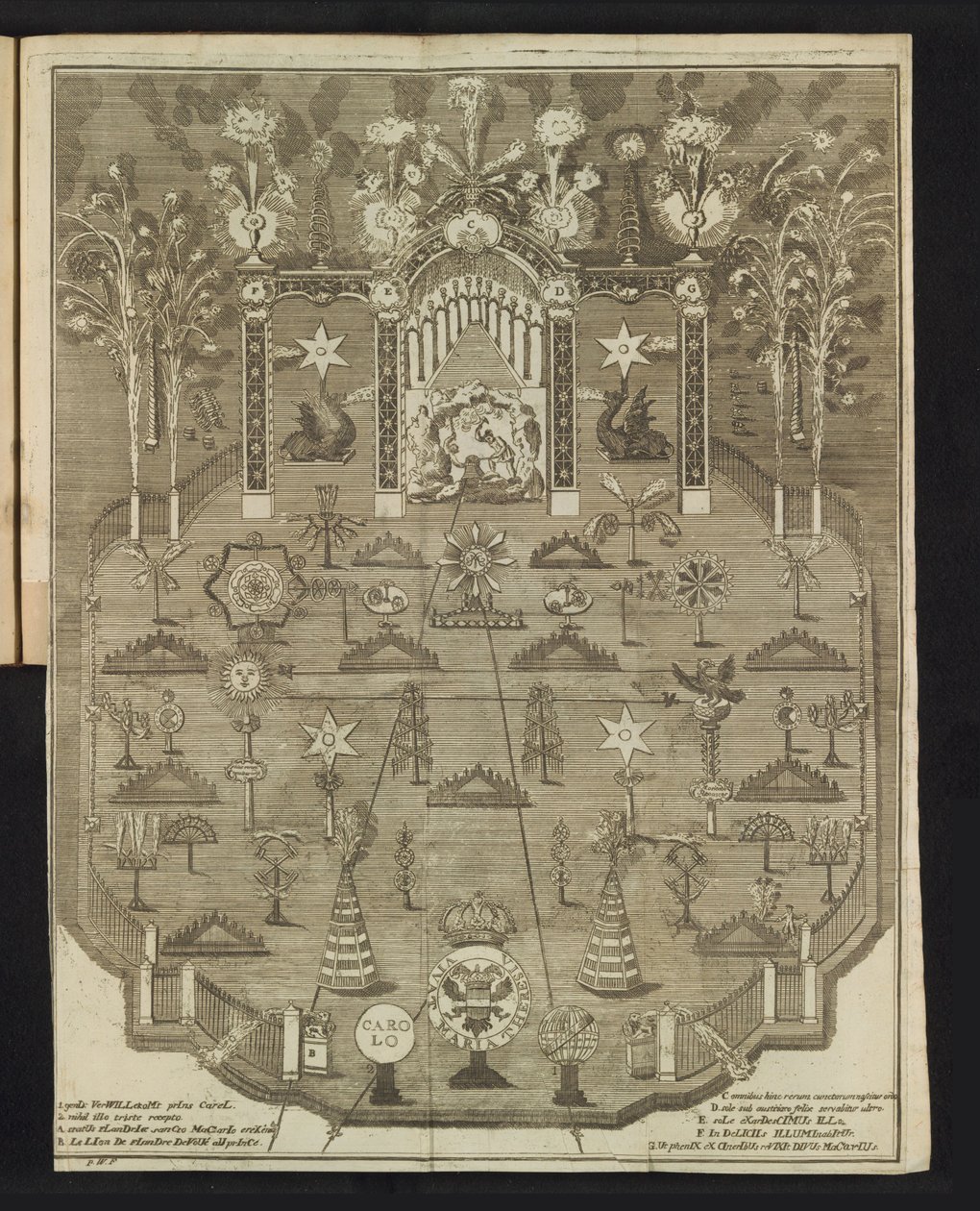 Tűzijáték a jubileumi ünnepségen, 1767 alkotó: Pieter Wauters