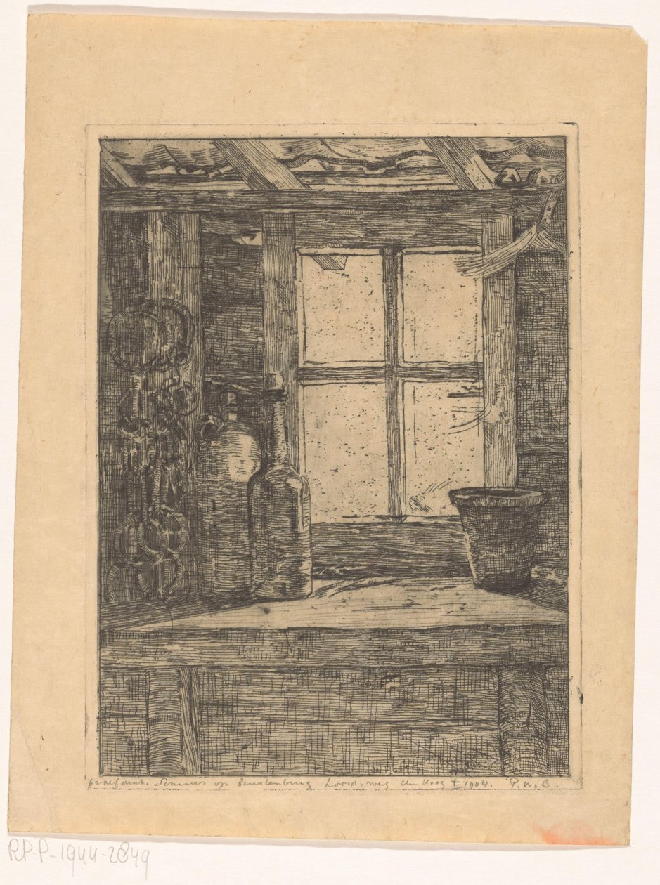 Pajta (cím a tárgyon) alkotó: Pieter Willem van Baarsel (signed by artist)