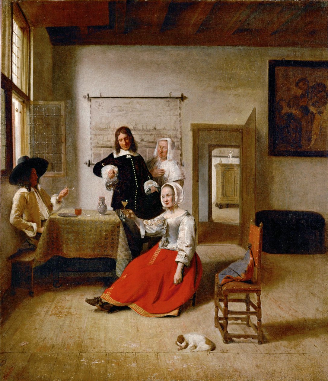 Az ivó ... alkotó: Pieter de (after) Hooch