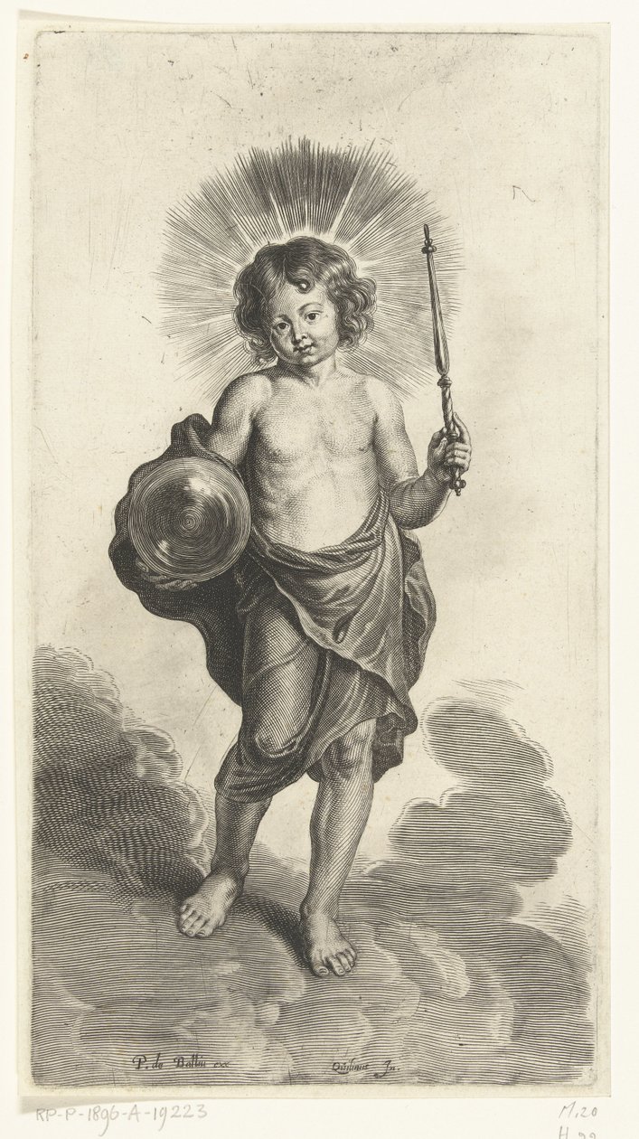 Krisztus gyermeke földgömb és jogar alkotó: Pieter de Bailliu (I) (possibly)