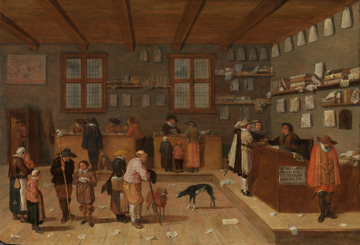 Az Ügyvédi Iroda alkotó: Pieter de Bloot