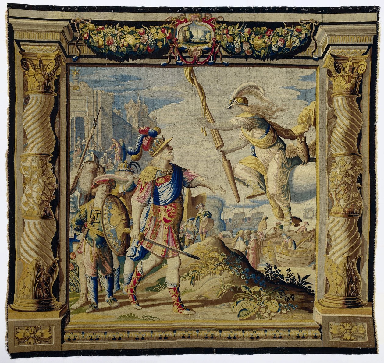Thaosz király és Athéné istennő Iphigenia és Oresztes története (sorozat címe) alkotó: Pieter de Cracht