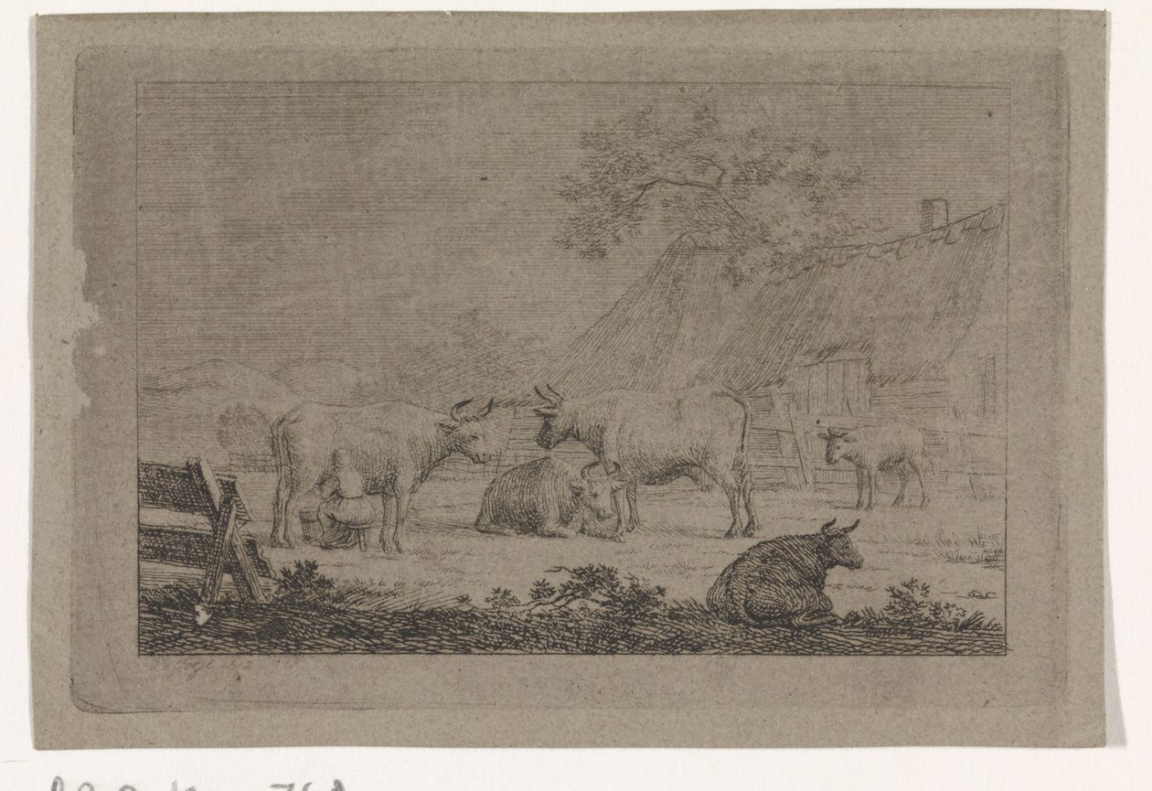 Farmyard tehenekkel alkotó: Pieter de Goeje