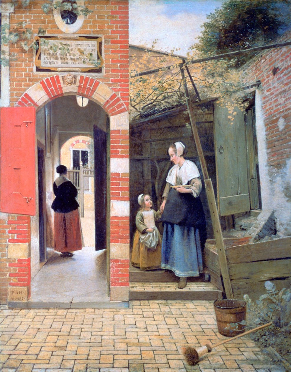 Egy ház udvara Delftben, 1658 alkotó: Pieter de Hooch
