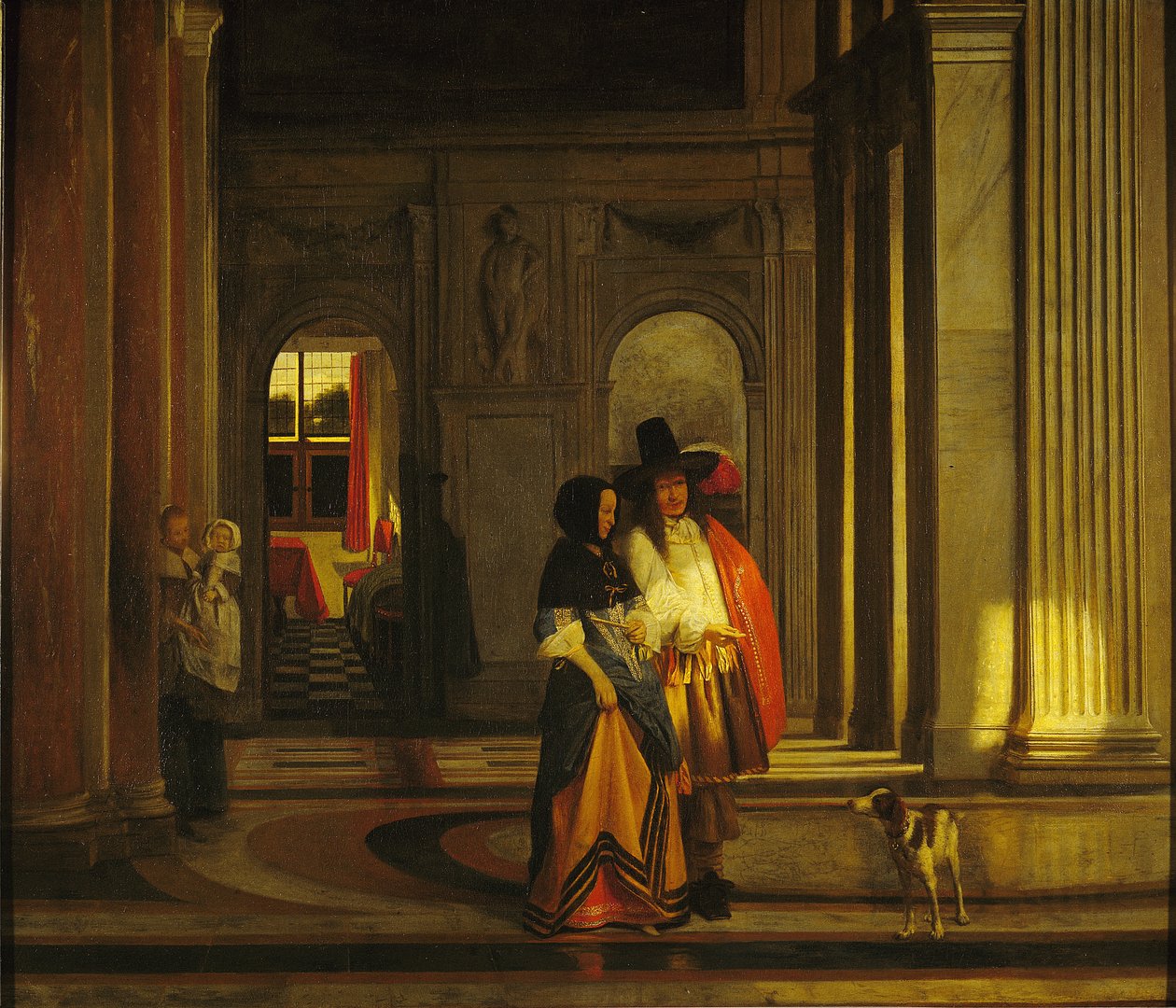 Indulás a Sétára alkotó: Pieter de Hooch