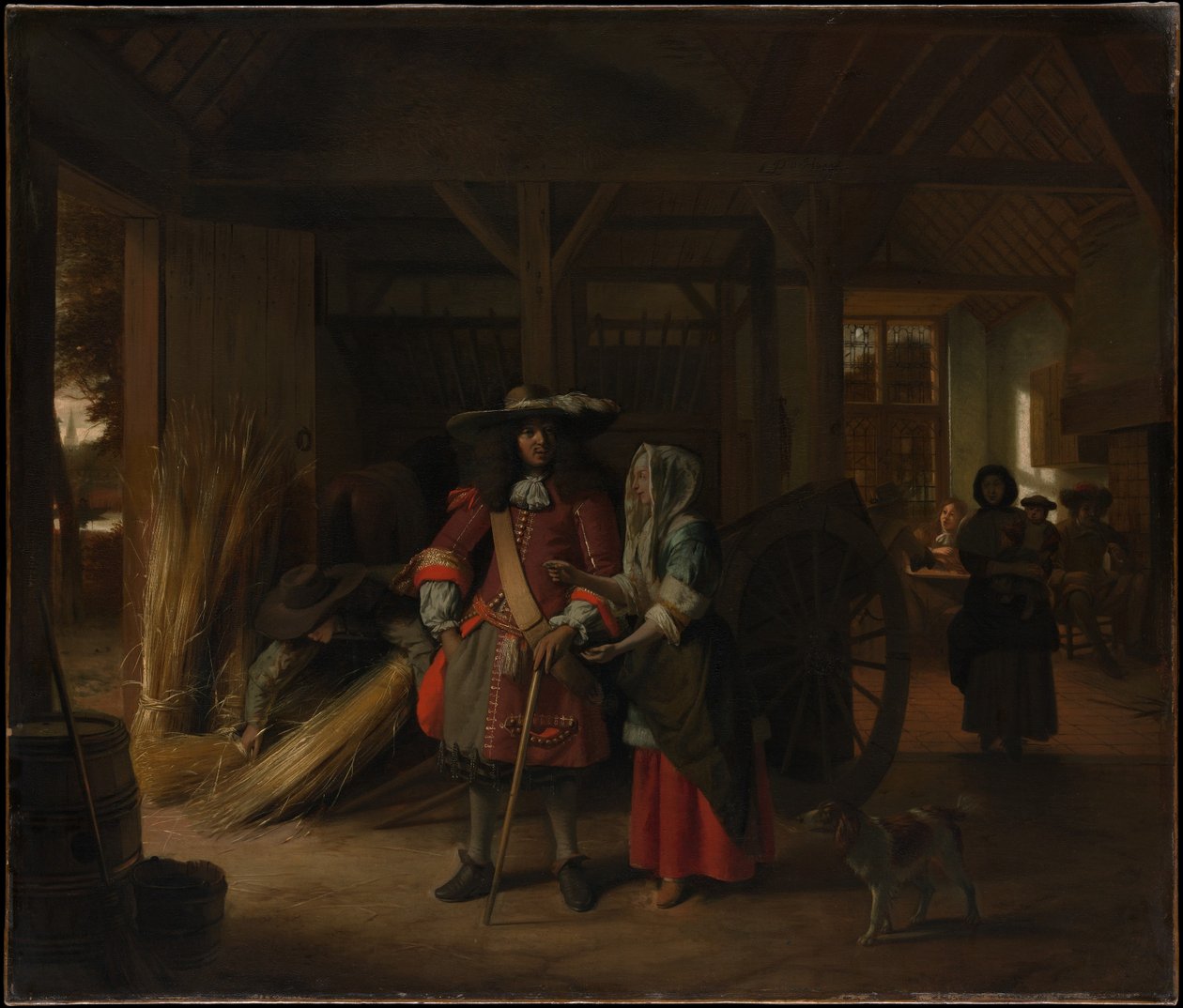 A háziasszony kifizetése alkotó: Pieter de Hooch
