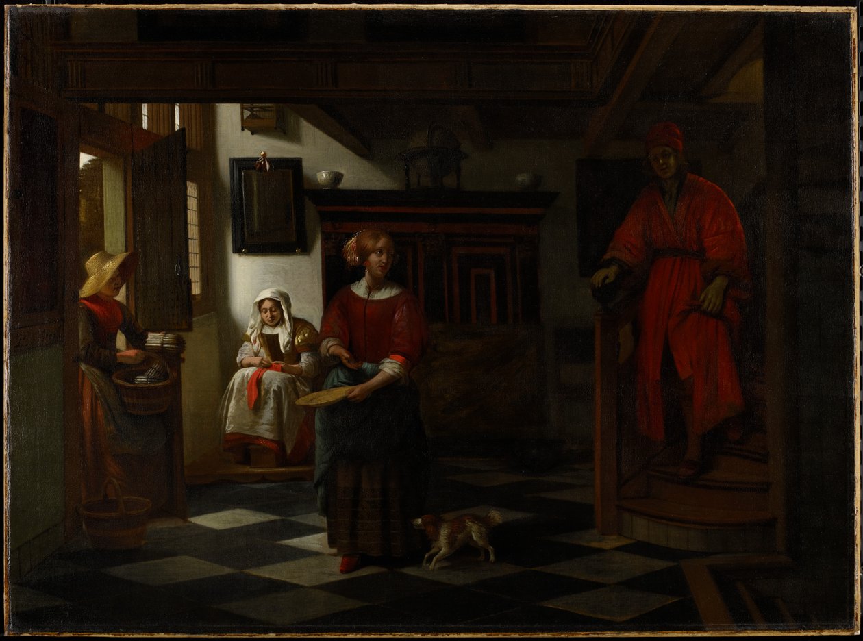 A spárgaárus, 1675-80 alkotó: Pieter de Hooch
