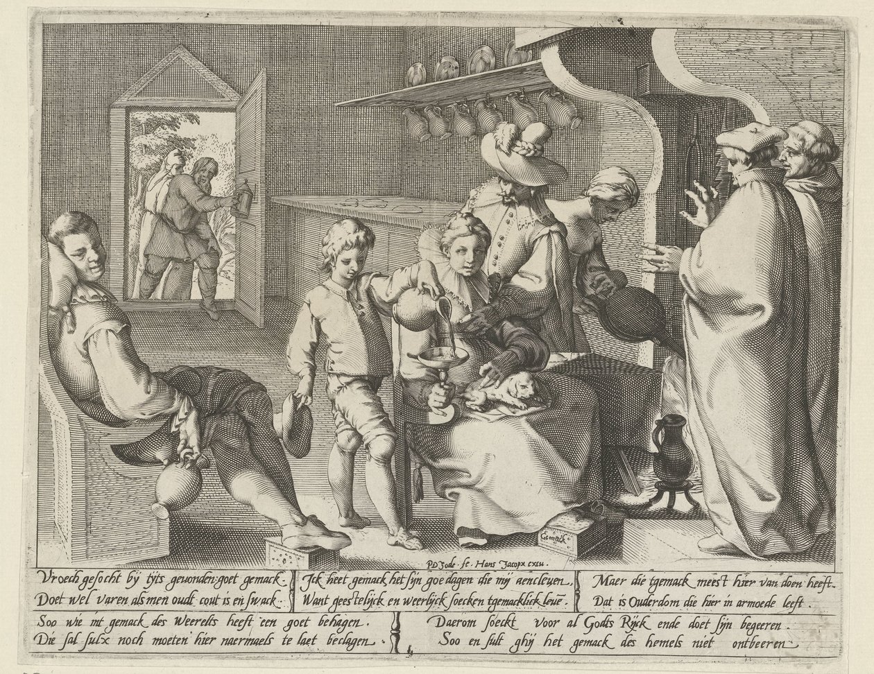 A lustaság allegóriája Gemack (cím az objektumon) alkotó: Pieter de Jode (I)