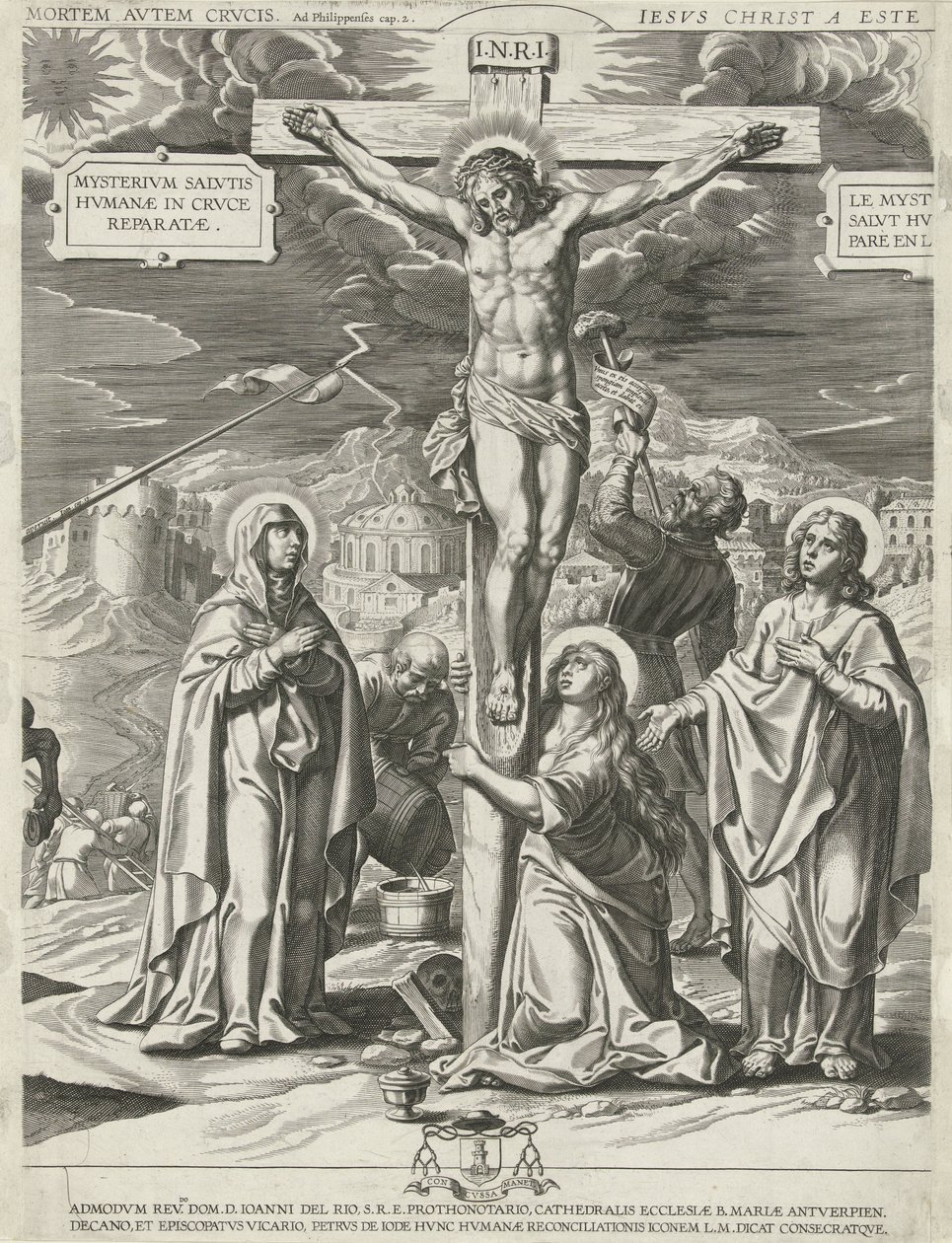 Krisztus keresztre feszítése, középső rész alkotó: Pieter de Jode (I)
