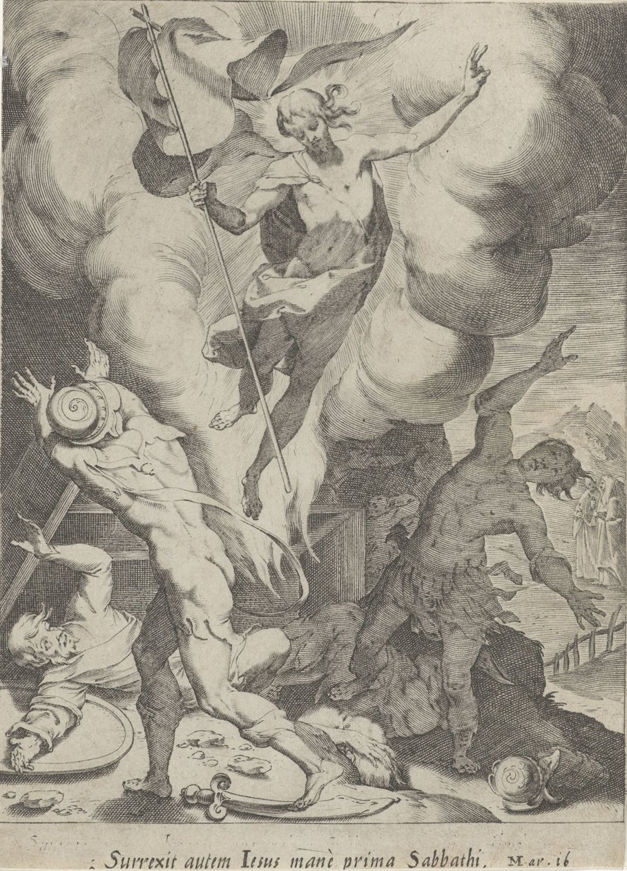 Álló van Christus Passie van Christus (sorozat címe) Passió és feltámadás (sorozat címe) alkotó: Pieter de Jode (I)