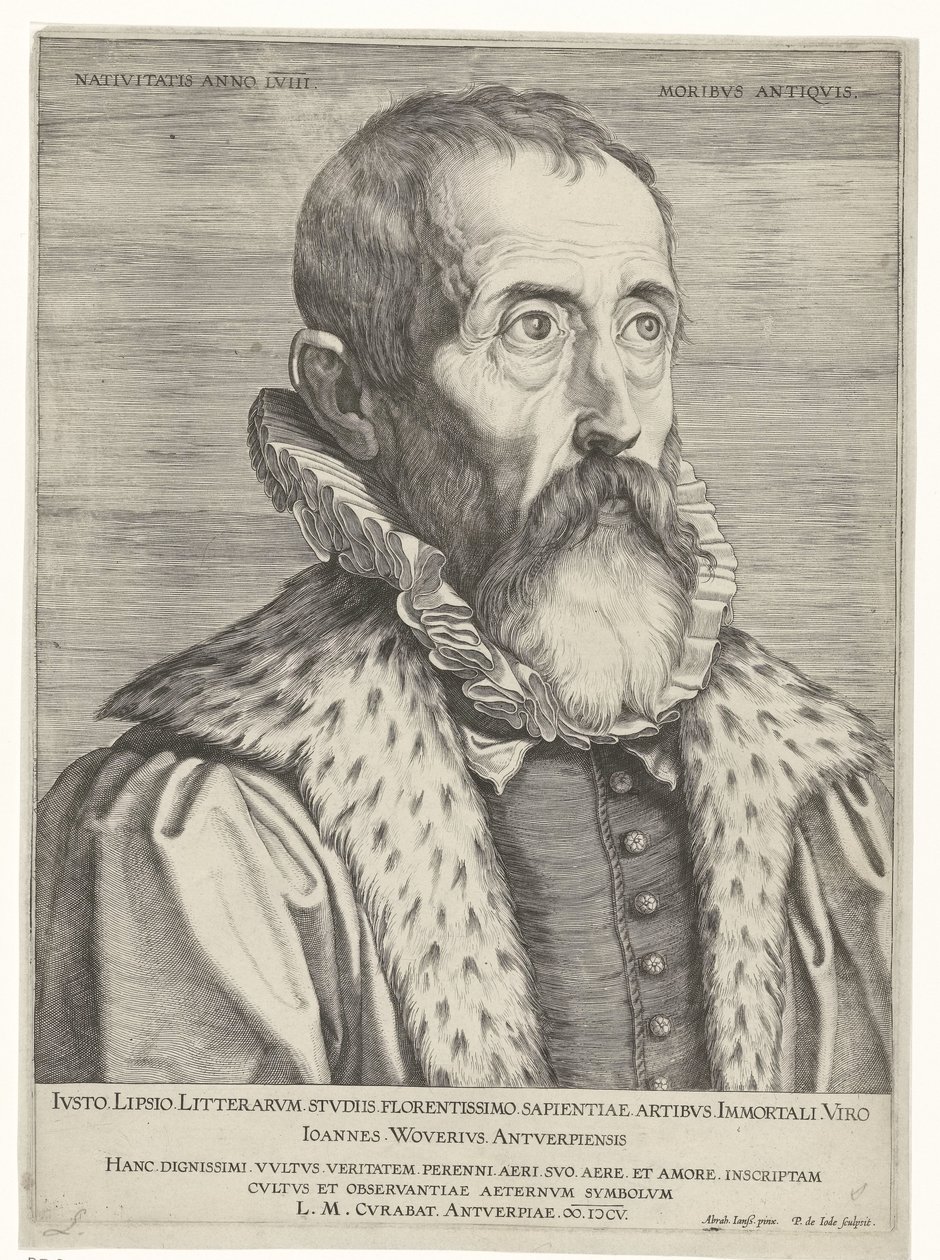 Justus Lipsius portréja alkotó: Pieter de Jode (I)