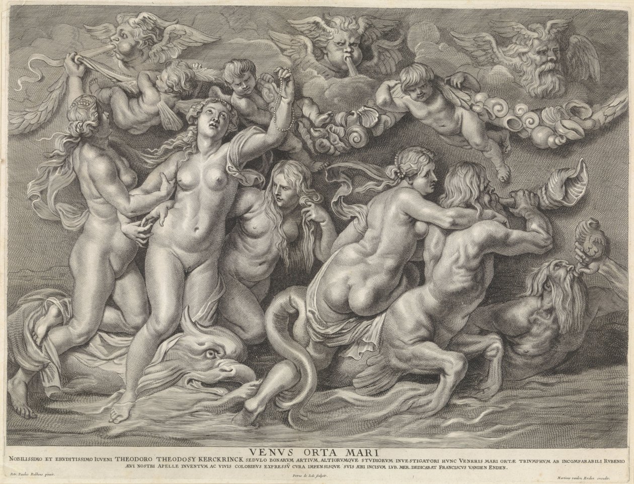 Vénusz a tengeren Venvs Orta Mari (cím a tárgyon) alkotó: Pieter de Jode (II)