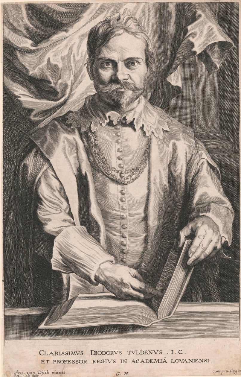 Az illusztris Diodorus Tuldenus I.C. és a Louvain-i Akadémia királyi professzora alkotó: Pieter de Jode