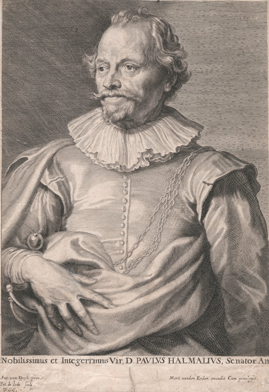 A legnemesebb és legbecsületesebb ember, D. Paulus Halmalius, Ant. alkotó: Pieter de Jode