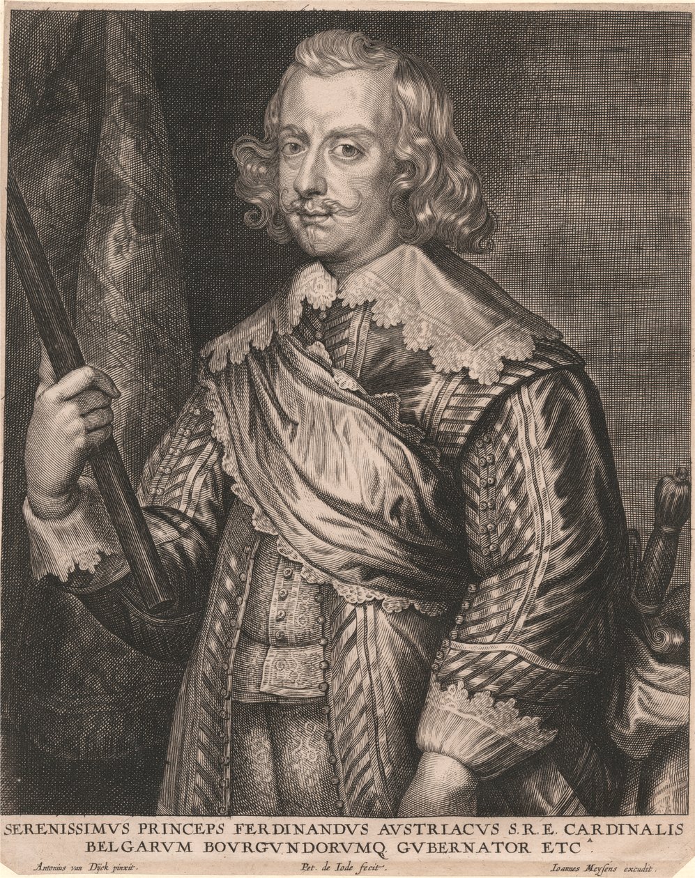 A legnyugodtabb Ferdinánd osztrák herceg S.R.E. A belgák bíborosa, Burgundia kormányzója stb. alkotó: Pieter de Jode