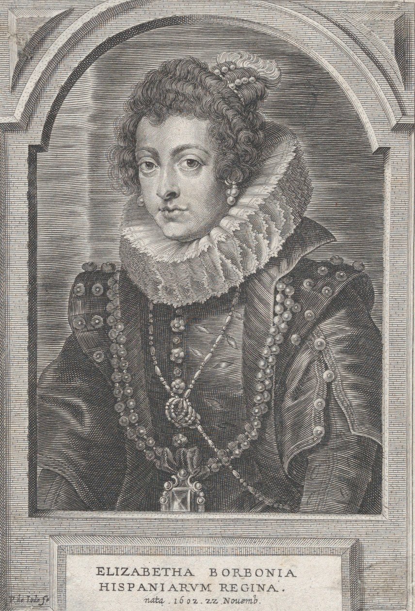 Bourbon Erzsébet spanyol királynő portréja, kb. 1632-44. alkotó: Pieter de Jode II