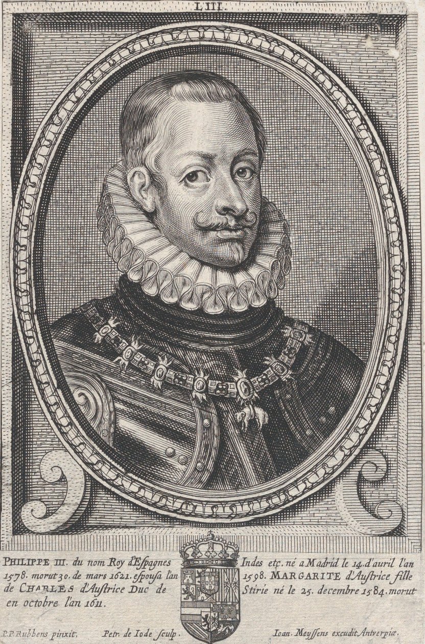 III. Fülöp spanyol király portréja, kb. 1650. alkotó: Pieter de Jode II