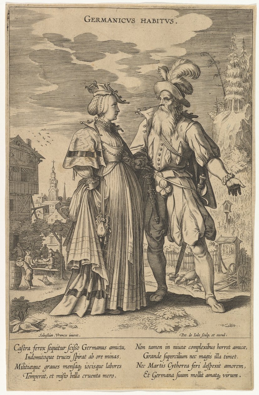 Germanicus Habitus, a Fashions of Different Nations.n.d. alkotó: Pieter de Jode I