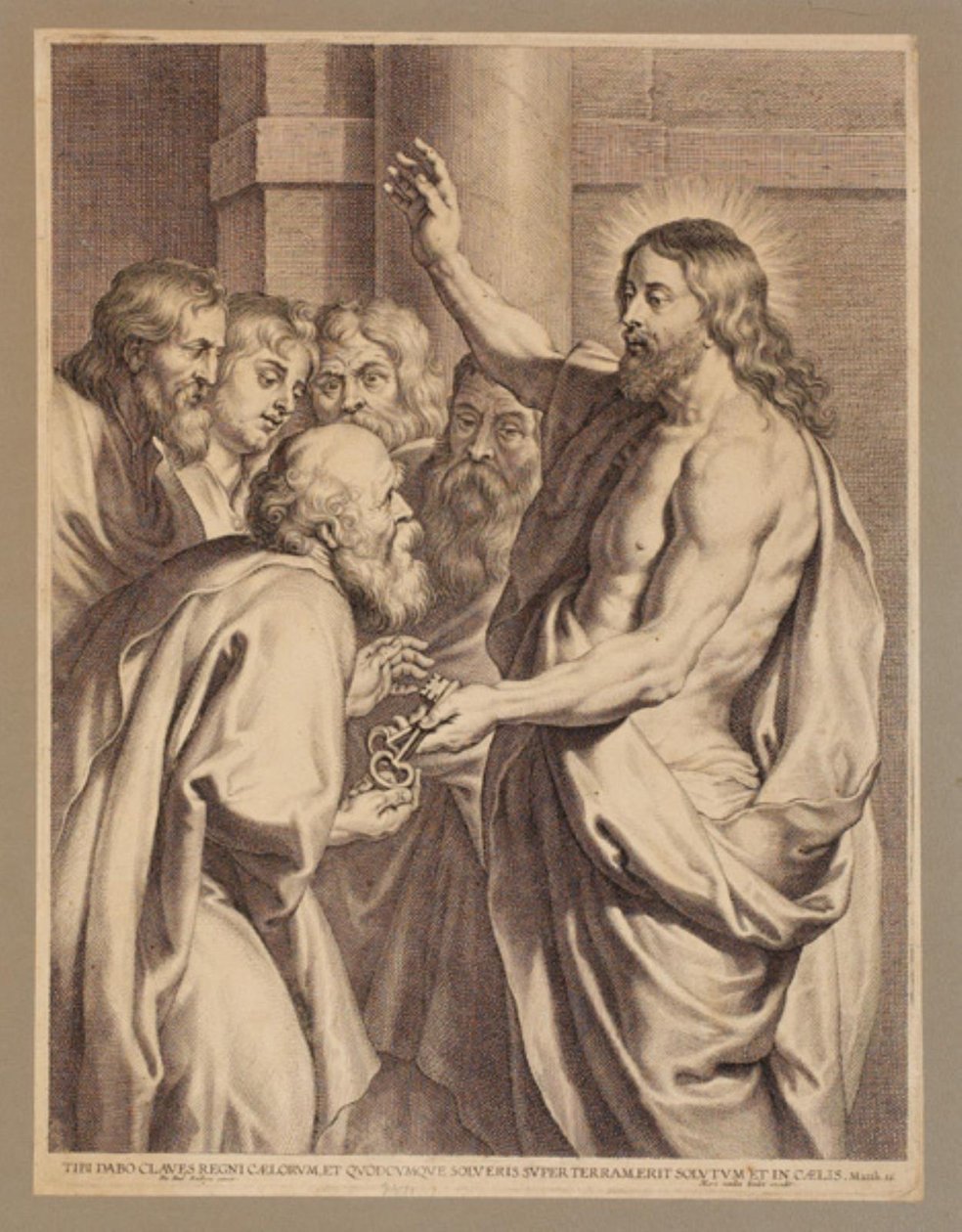 Krisztus átadja a kulcsokat Péternek alkotó: Pieter de Jode I