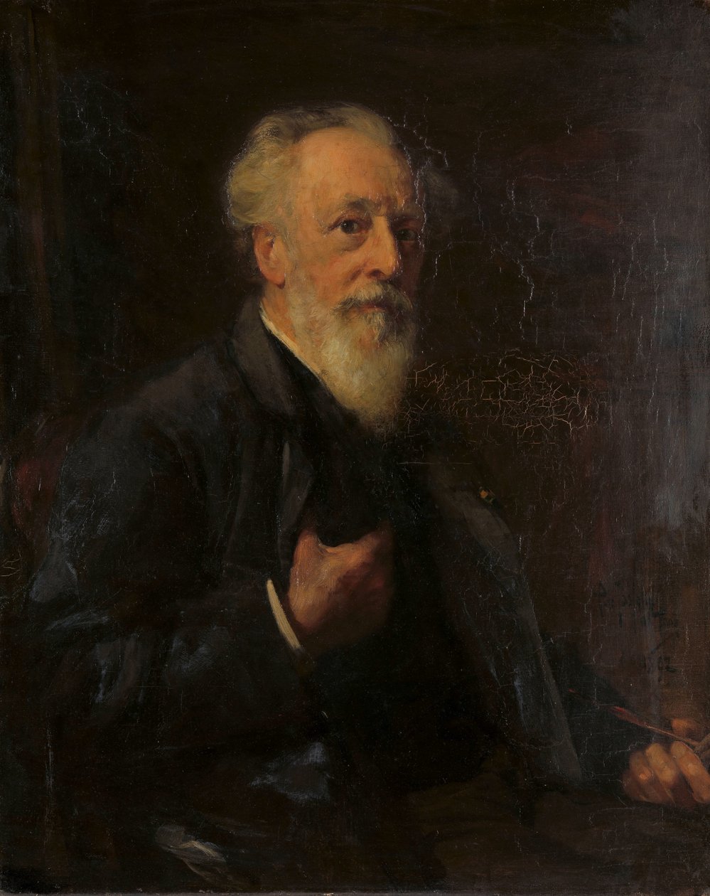 Portré J.A.B. Stroebel (1821-1905), festő alkotó: Pieter de Josselin