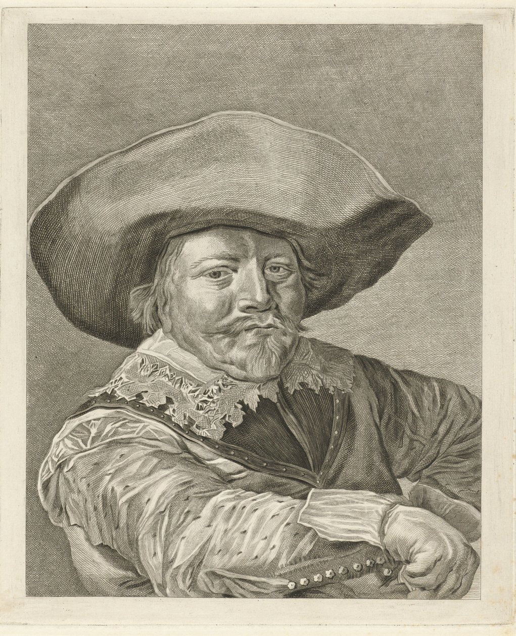 Férfi portréja 17. századi jelmezben alkotó: Pieter de Mare