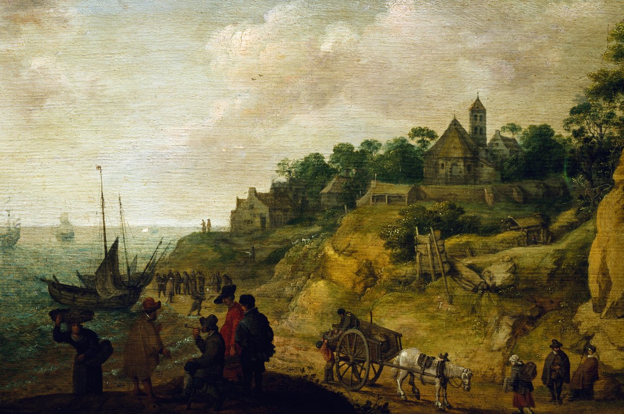 Holland tájkép, Pieter de Neynnek (1597-1639) tulajdonítható. alkotó: Pieter de Neyn