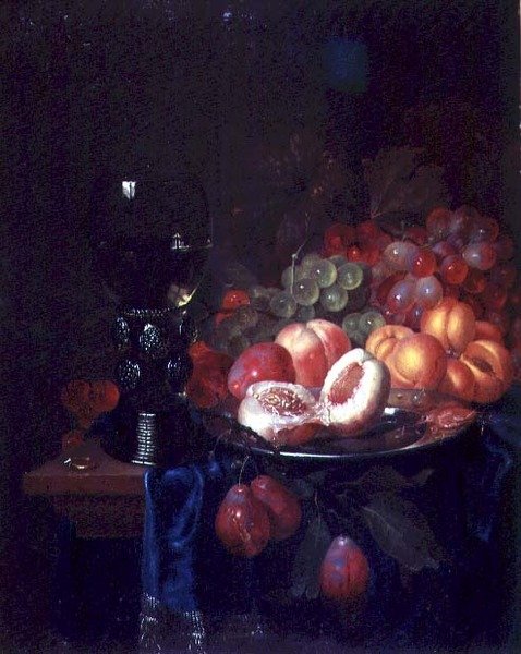 Gyümölcs- és kagylócsendélet (olaj, vászon) alkotó: Pieter de Ring