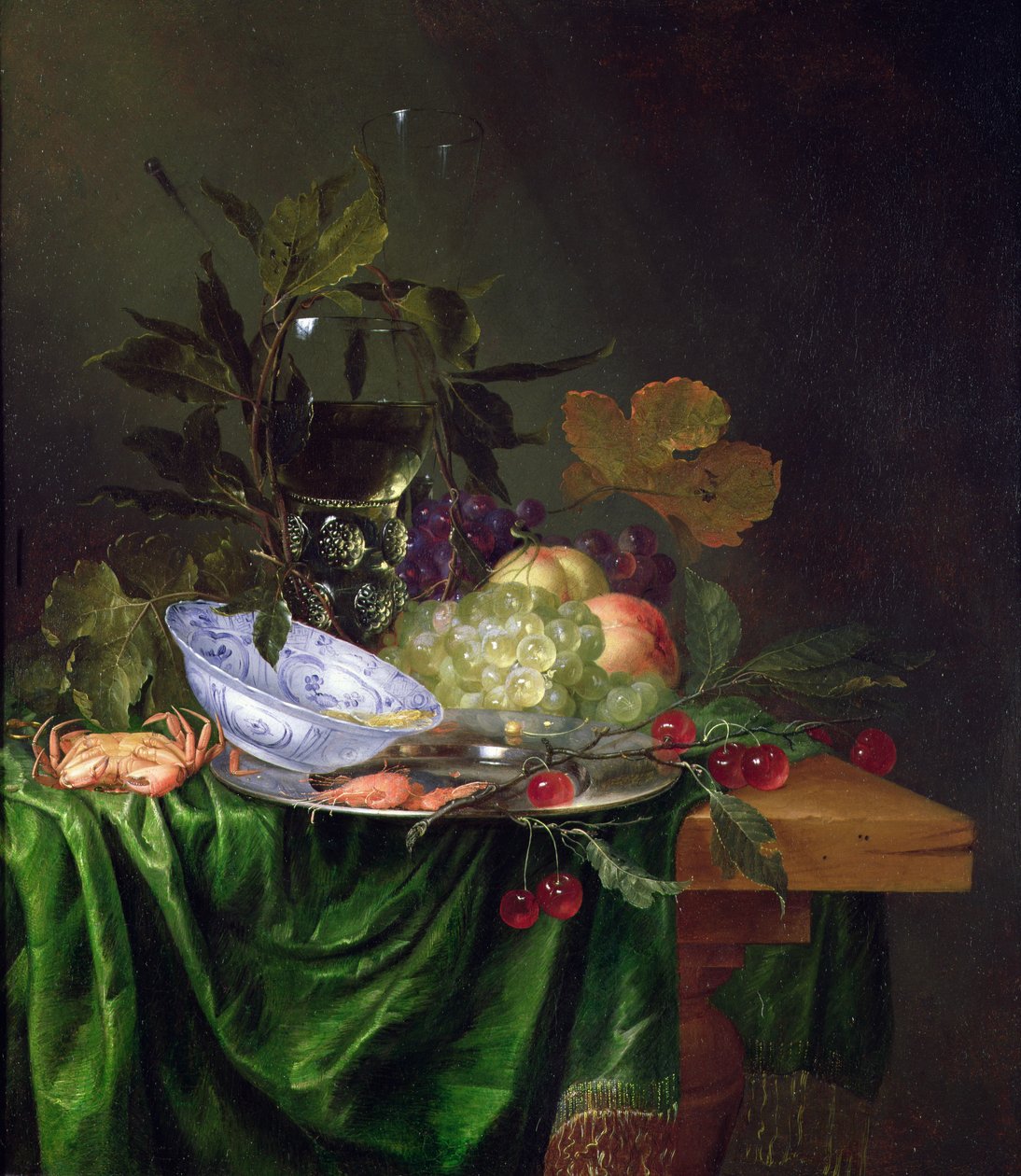 Csendélet Roemerrel alkotó: Pieter de Ring