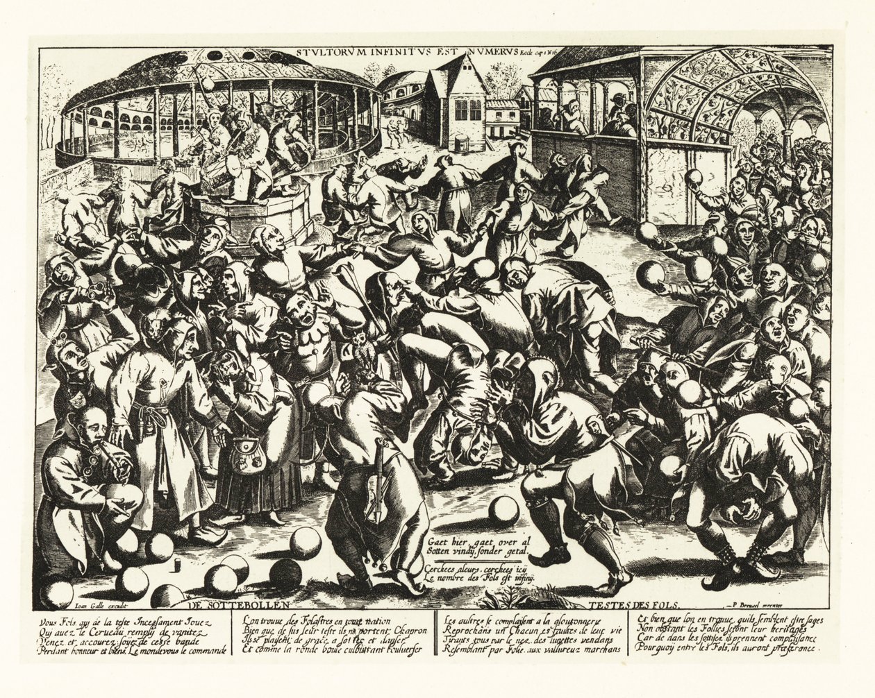 Bolondok ünnepe, középkor.1906 (litográfia) alkotó: Pieter the Elder (after) Bruegel