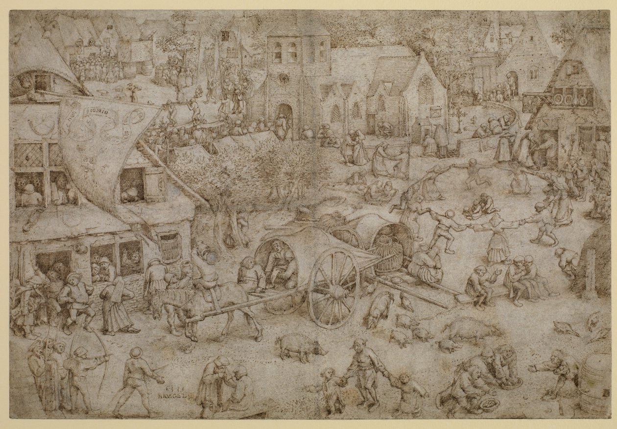 Vidámpark Hobokenben, 1559 alkotó: Pieter Bruegel the Elder