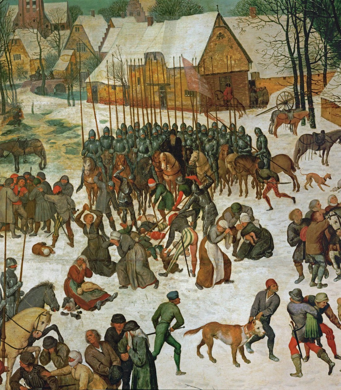 Az ártatlanok mészárlása (festmény tölgyfára) alkotó: Pieter the Elder Bruegel