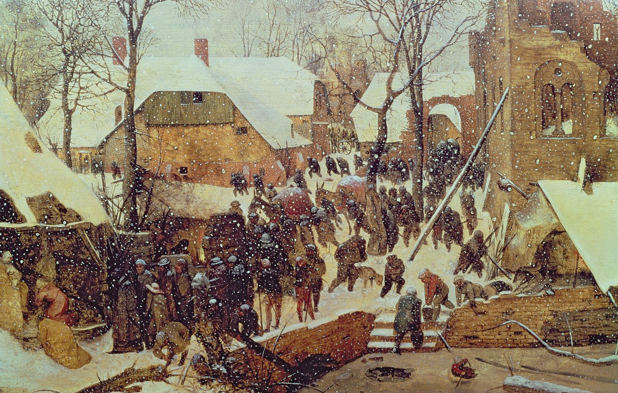 A bölcsek imádása a hóban alkotó: Pieter the Elder Bruegel