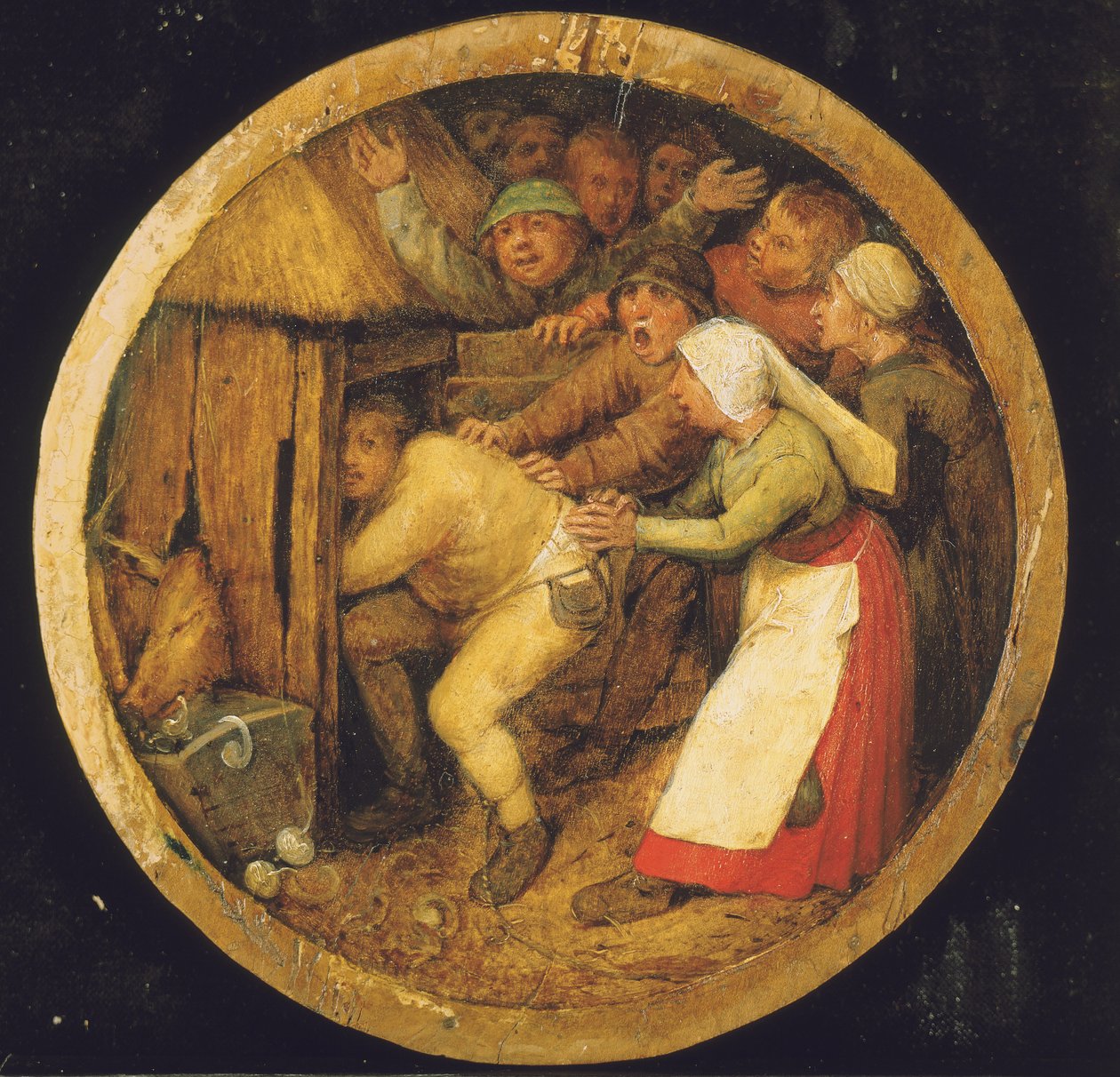 A részeg beszorult a disznóólba alkotó: Pieter Bruegel the Elder